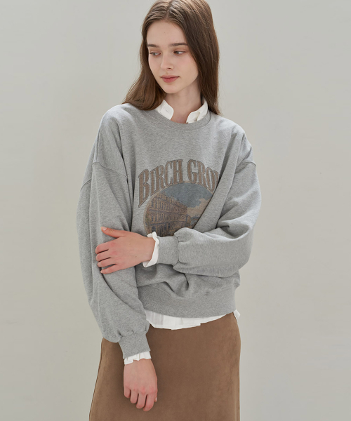 Grove Print Свитшот_Grey
