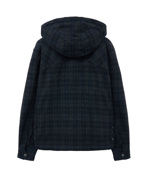 CHECK шерсть ANORAK худи (NAVY)