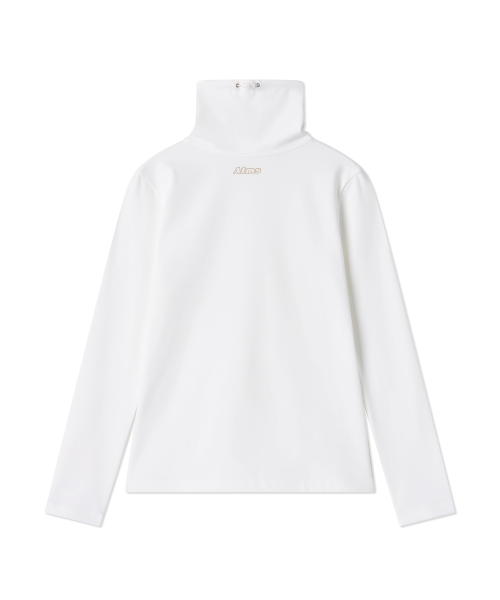 Soft Touch Fleece Водолазка Футболка женская - Off White