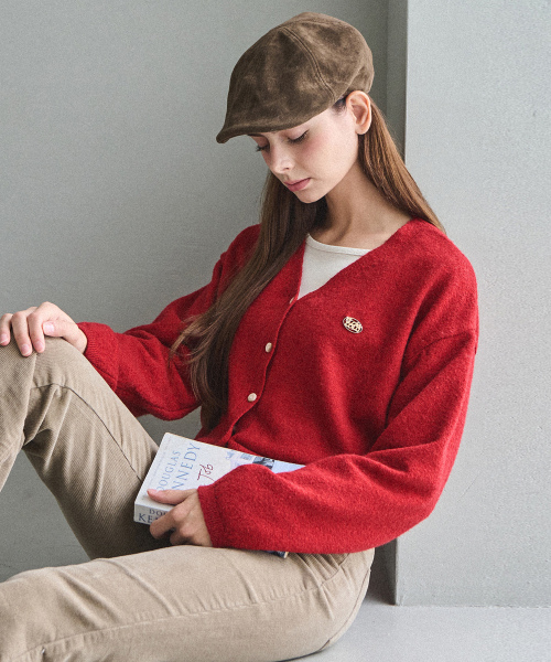 Urban cozy пуговица кардиган - Красный
