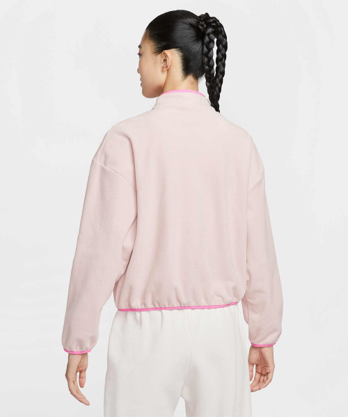 Свободная флисовая куртка NIKE Club Fleece W - Silt Red:Playful Pink / HV2731-667
