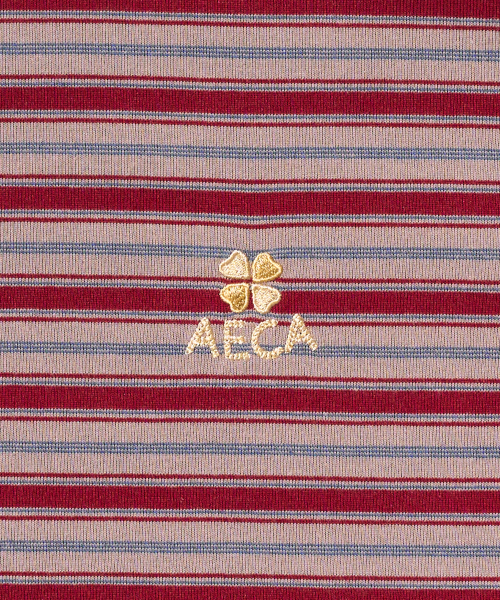 STRIPE LONG SLEEVE-BROWN