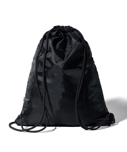 AECA GLOBE STRING GYM BAG-BLACK