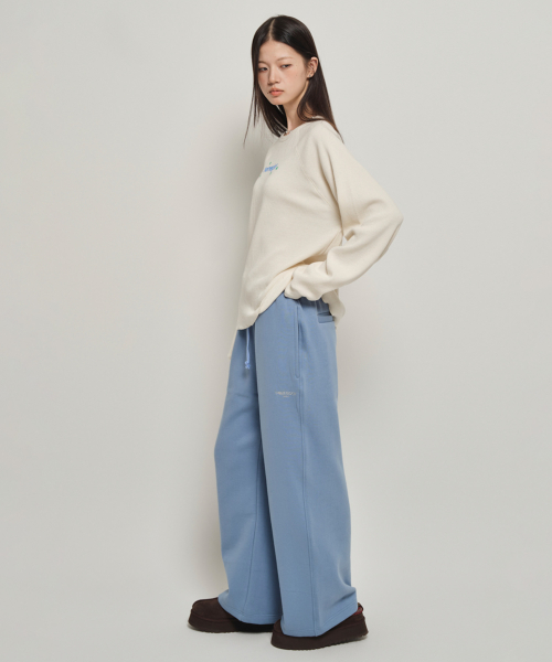 HOMEGIRL WAFFLE CREW SWEAT (IVORY)