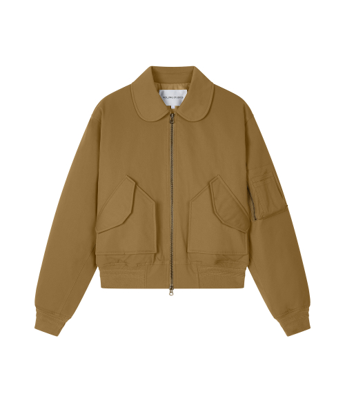PADDED укороченный BOMBER куртка TOBACCO Коричневый