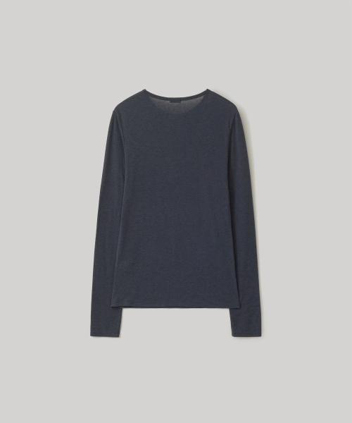 w. шерсть Blend Long Sleeve Tee (Navy)