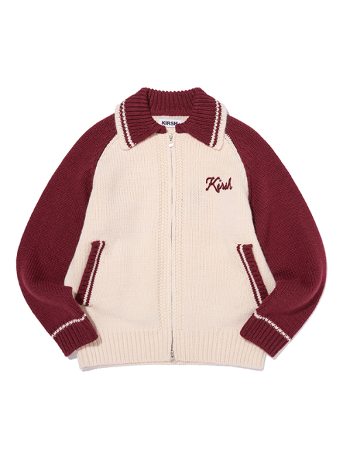 Cowichan Loose Fit Вязаная зипка [Dark Red]
