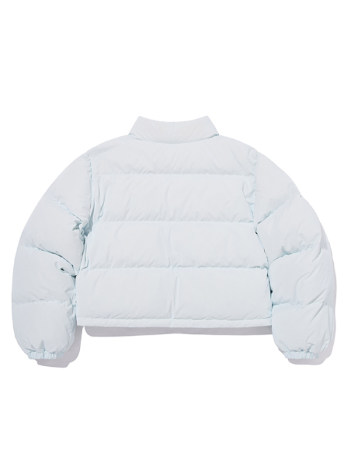 Укороченный пуховик с вишнями [Light Blue]