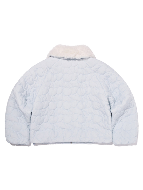 Стеганая куртка с искусственным мехом Cherry [Light Blue]