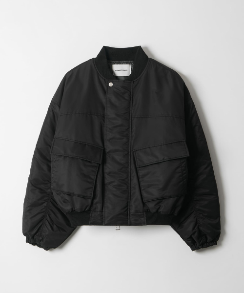 Volume Padded MA-1 Bomber куртка (BLACK)