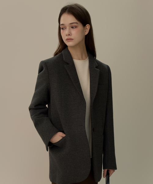 классические шерсть Twill Jacket_2Color