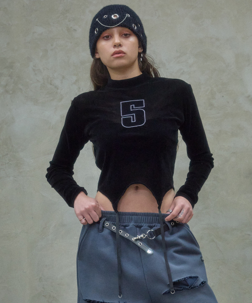 Футболка с полувысоким горлом 5 (Black)