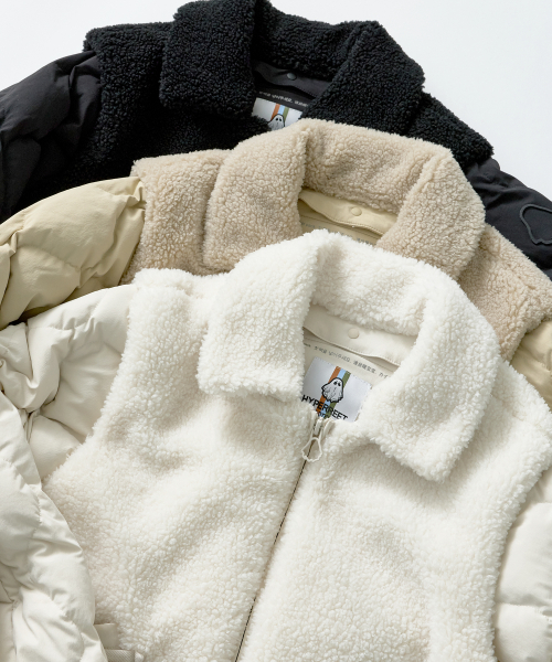 Женский Muscovy Fur-Trim Бомбер [Camel Beige]_HE4JP530