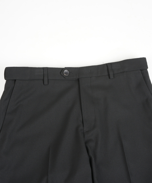 Stretch Hidden Banding Slacks - Black