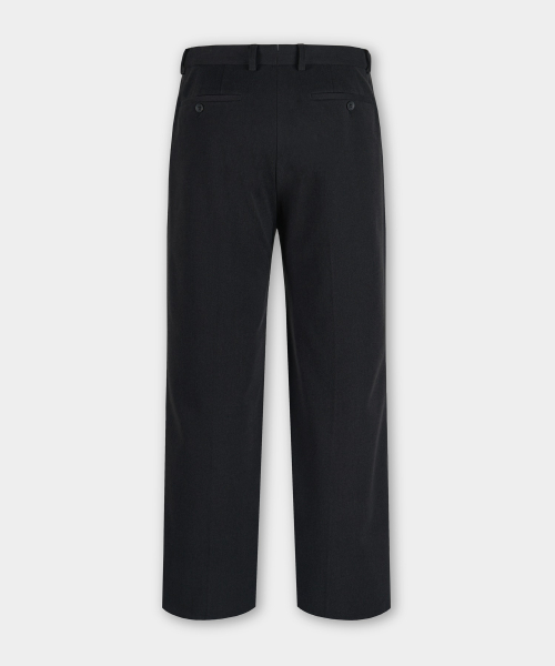 Stretch Hidden Banding Slacks - Black