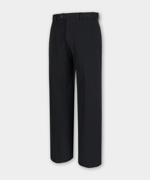 Stretch Hidden Banding Slacks - Black