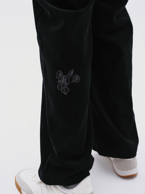 CORDUROY BAGGY брюки (BLACK)