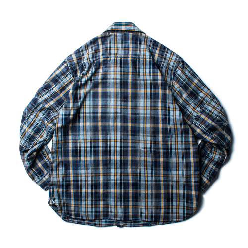 FLANNEL TEDDY SHIRT [NAVY BLUE]