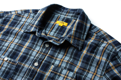 FLANNEL TEDDY SHIRT [NAVY BLUE]