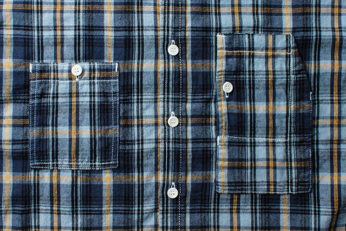FLANNEL TEDDY SHIRT [NAVY BLUE]