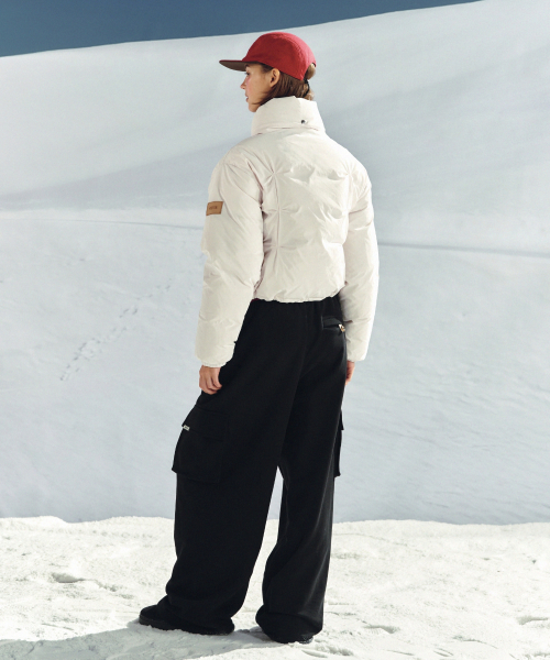 (W) Orta 2-Way Collar Duck Down Стёганка Light Pink
