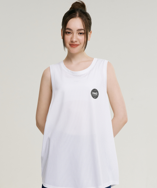 Свободная майка-сетка Muscle Mesh Jersey W, White