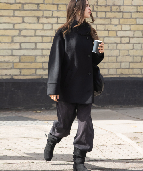Double Breasted Coat (black)