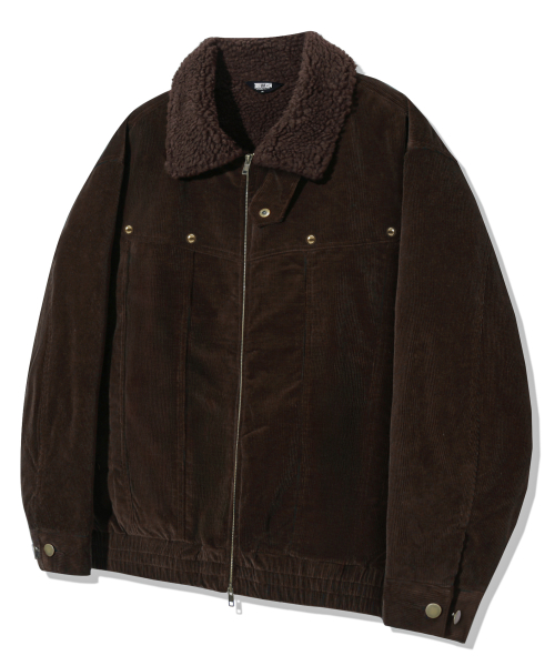 Вельветовая куртка шерпа со стразами Western (Brown)