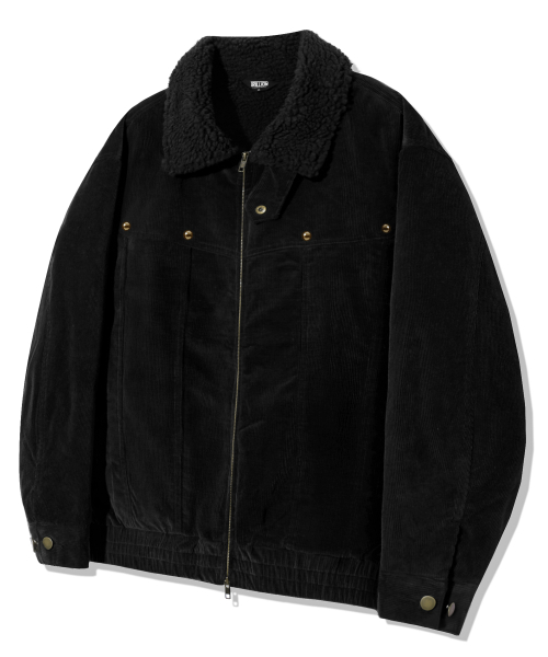 Sherpa Corduroy Stud Western Куртка_Black