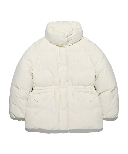 Женский пуховик Raglan Half Down - Butter