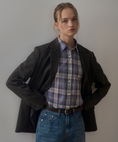 BENIE TAILORED JACKET_CHARCOAL