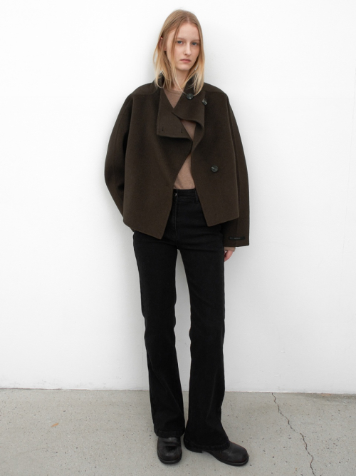 CATHY WOOL HANDMADE SHORT COAT(CT-1463)