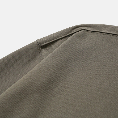 [AW25] BAGGY HALF-ZIP SWEAT / OLIVE