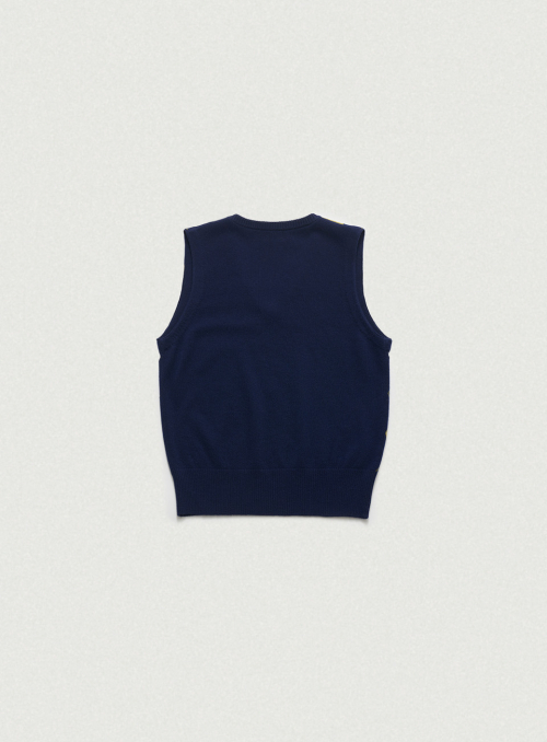 Caden Argyle Knit Vest_Navy