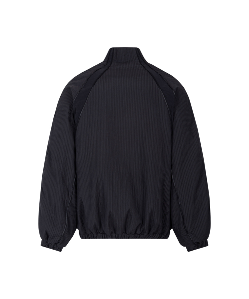 Плиссированный бомбер с кантом (Black)