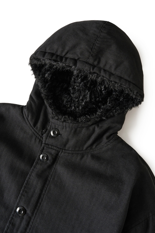 Hooded Mil Parka Black