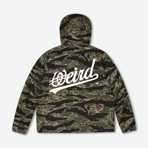 Худи на молнии с камуфляжным лого Wave Tiger Camo