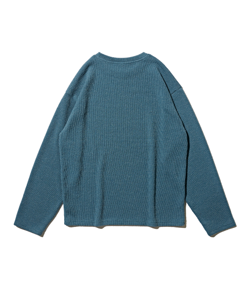 Over Crew Neck Лонгслив свитер (Blue)