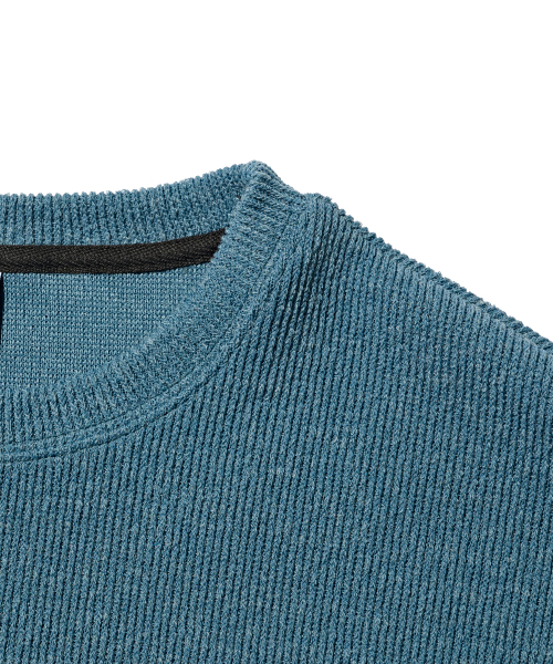 Over Crew Neck Лонгслив свитер (Blue)