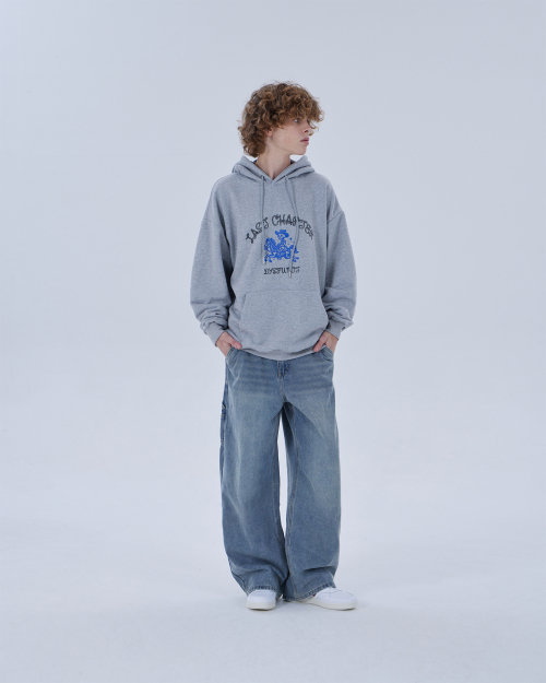KEY RING WASHING DENIM PANTS (LIGHT BLUE)
