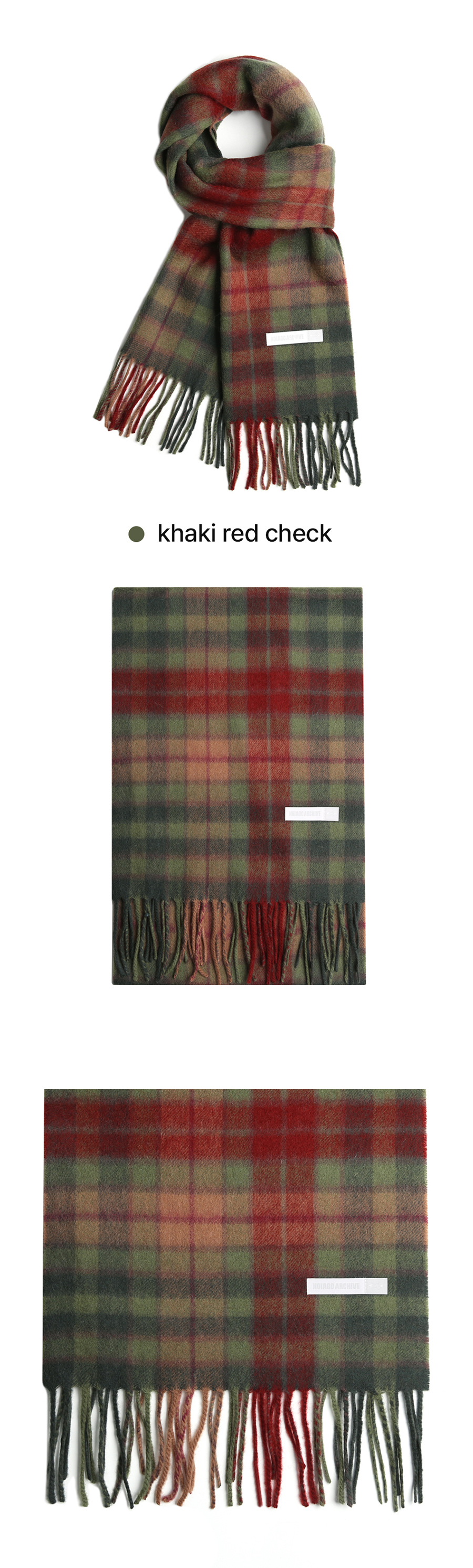 SOFT WOOL CHECK MUFFLER - 17 COLORS