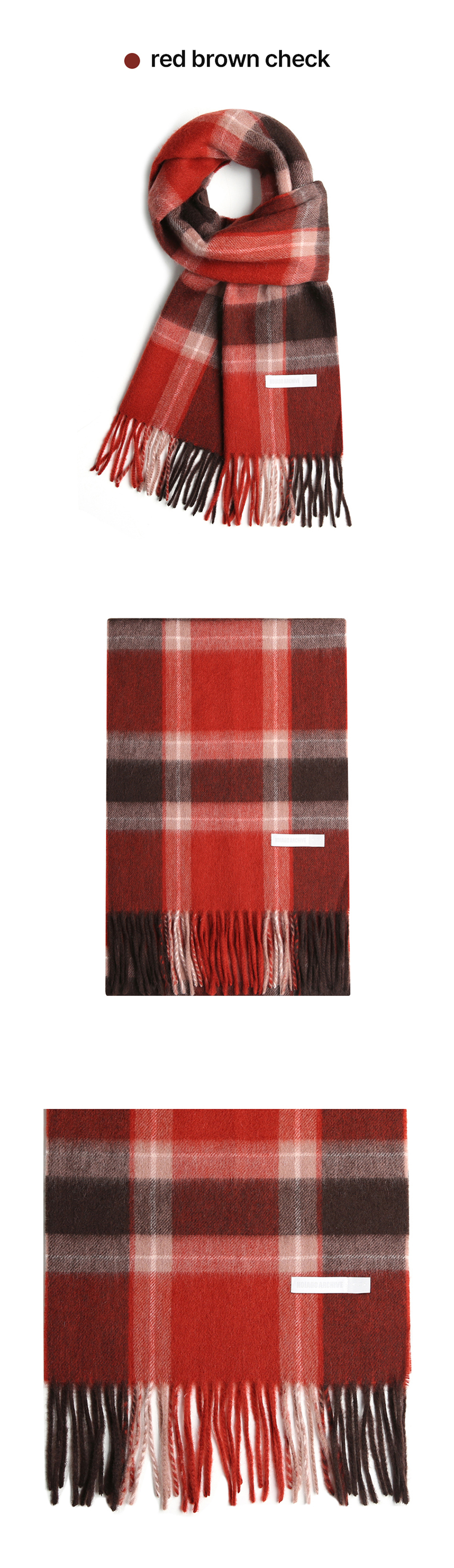 SOFT WOOL CHECK MUFFLER - 17 COLORS