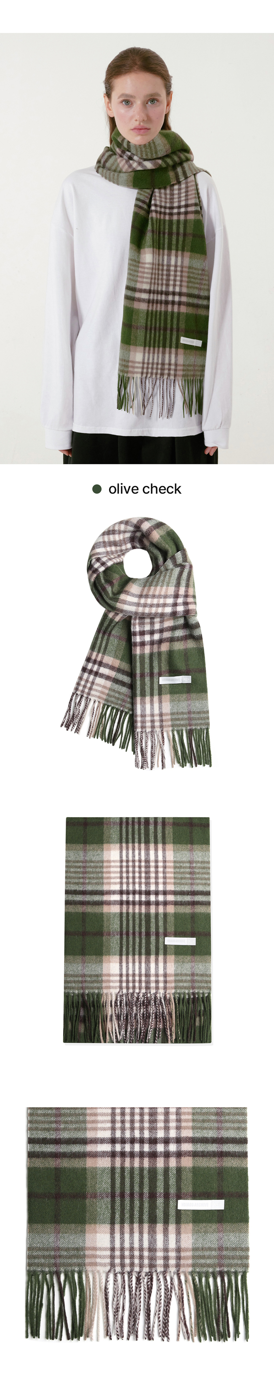 SOFT WOOL CHECK MUFFLER - 17 COLORS