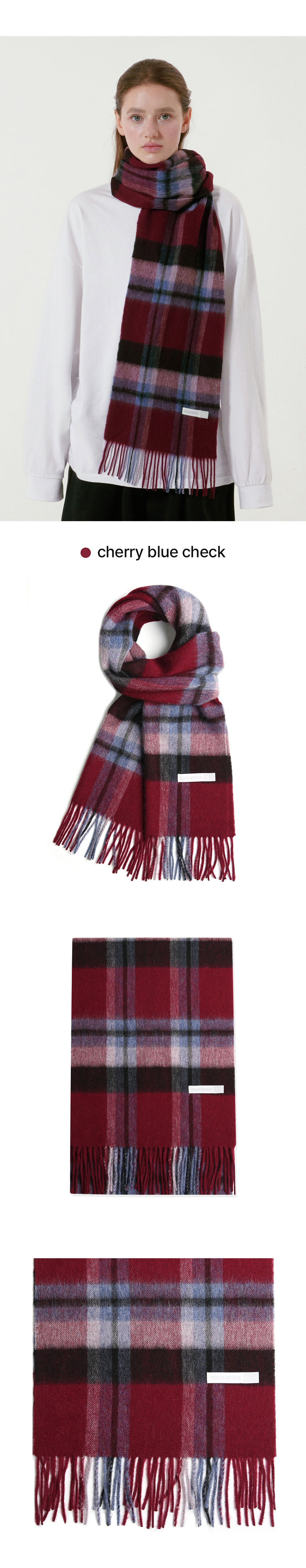 SOFT WOOL CHECK MUFFLER - 17 COLORS