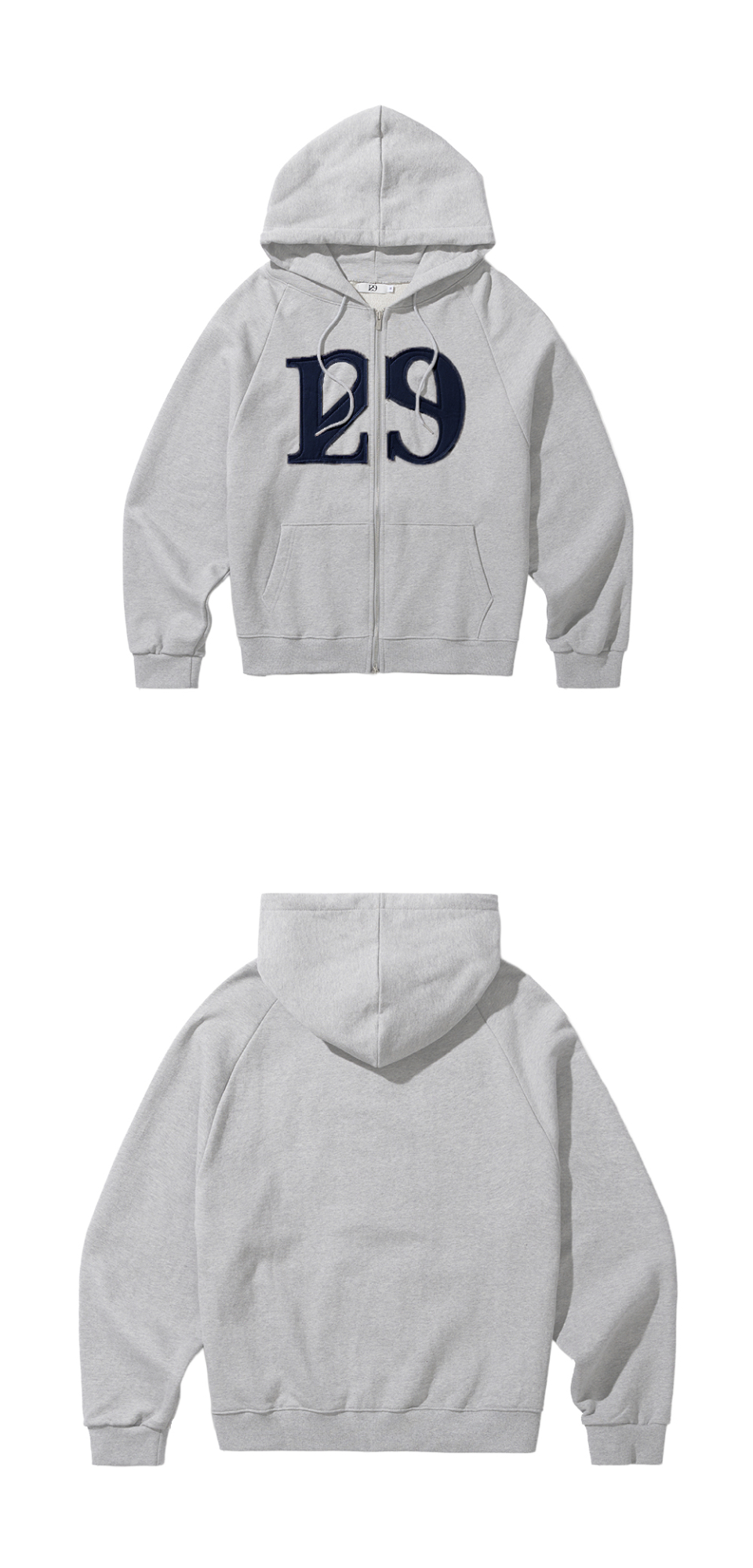あいしる MUSINSA公式 | ILLIGO 129 Logo Patch Hooded Zip-Up - 6 COLOR