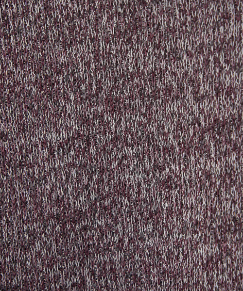 JN318 Herringbone Knit Pullover - WINE MELANGE