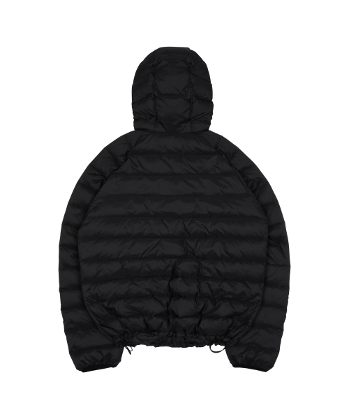 TCM mini logo raglan light puffer jacket (black)