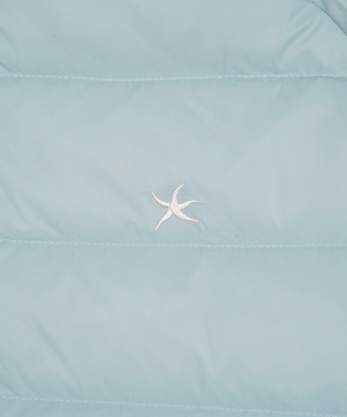 TCM mini logo raglan light puffer jacket (sky blue)
