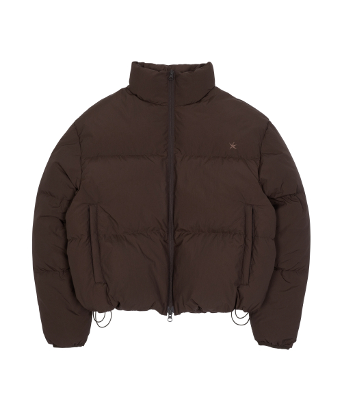 TCM starfish logo puffer jacket (brown)