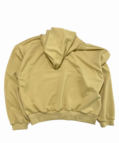 Double Cross Crop Sweat Hoodie((buttercup))